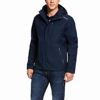 Navy Ariat Coastal Waterproof Men's English Riding | YNOC98452