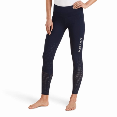 Navy Ariat Eos Knee Patch Women's Pants | EAHY39210