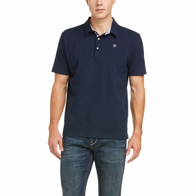 Navy Ariat Medal Men's English Riding | BZVK51438