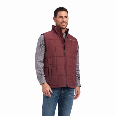 Red Ariat Crius Insulated Men's Jackets | XBZT68790