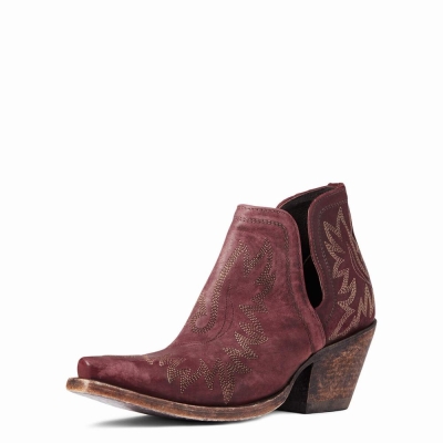 Red Ariat Dixon Women's Booties | ZFLC95061