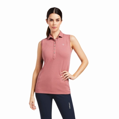 Red Ariat Prix 2.0 Women's Tops | SZVA34186