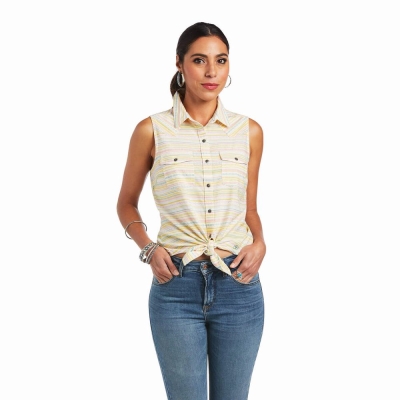 Stripes Ariat Jasmine Women's Tops | MYSV35178