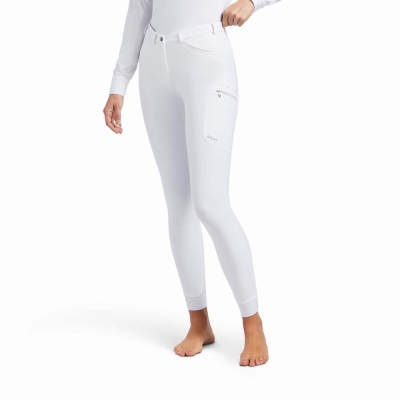 White Ariat Triton Grip Women's Pants | TGXZ27458