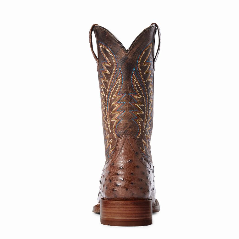 Beige Ariat Gallup Men's Western Boots | TXZQ46372