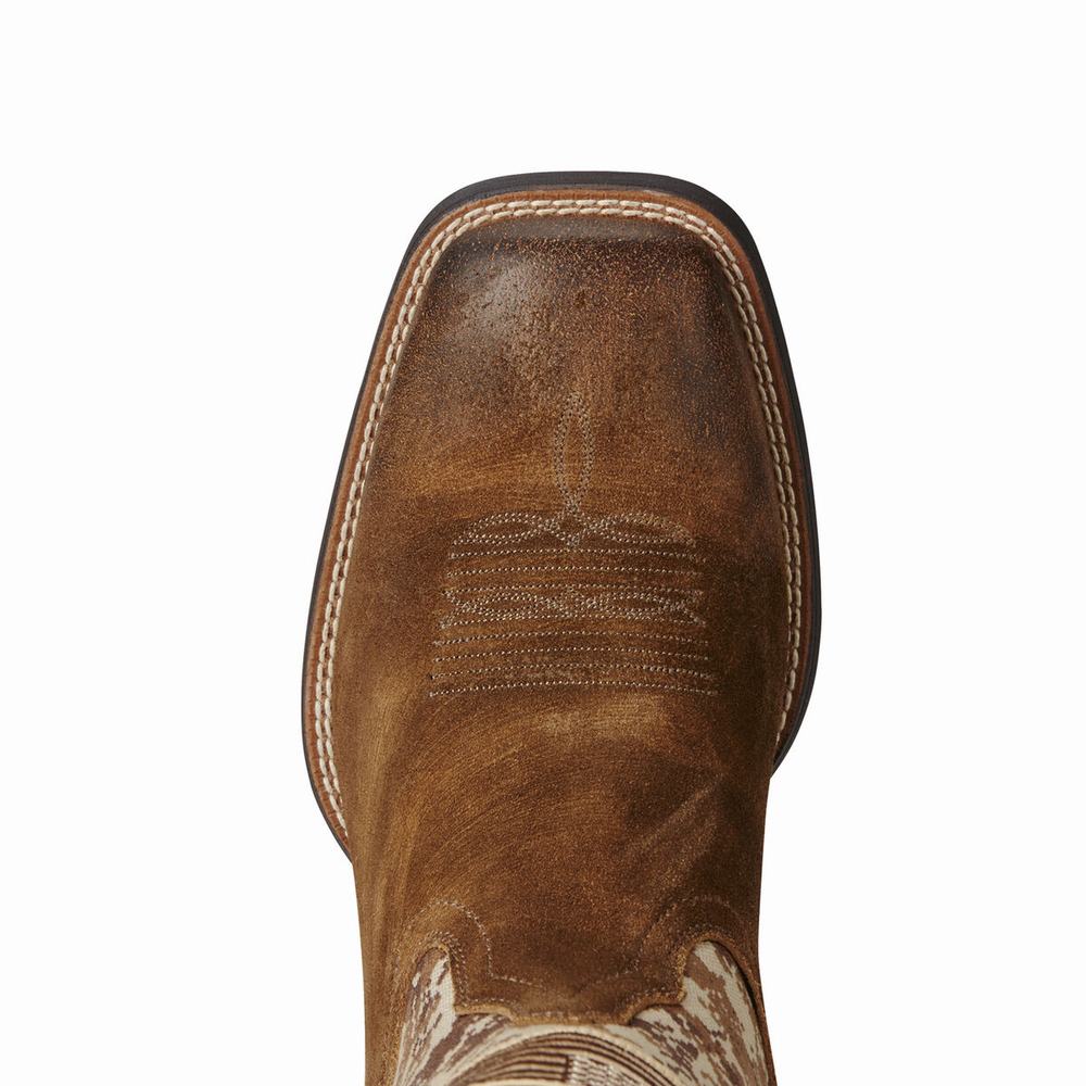 Beige Ariat Sport Patriot Men's Western Boots | TDHM87349