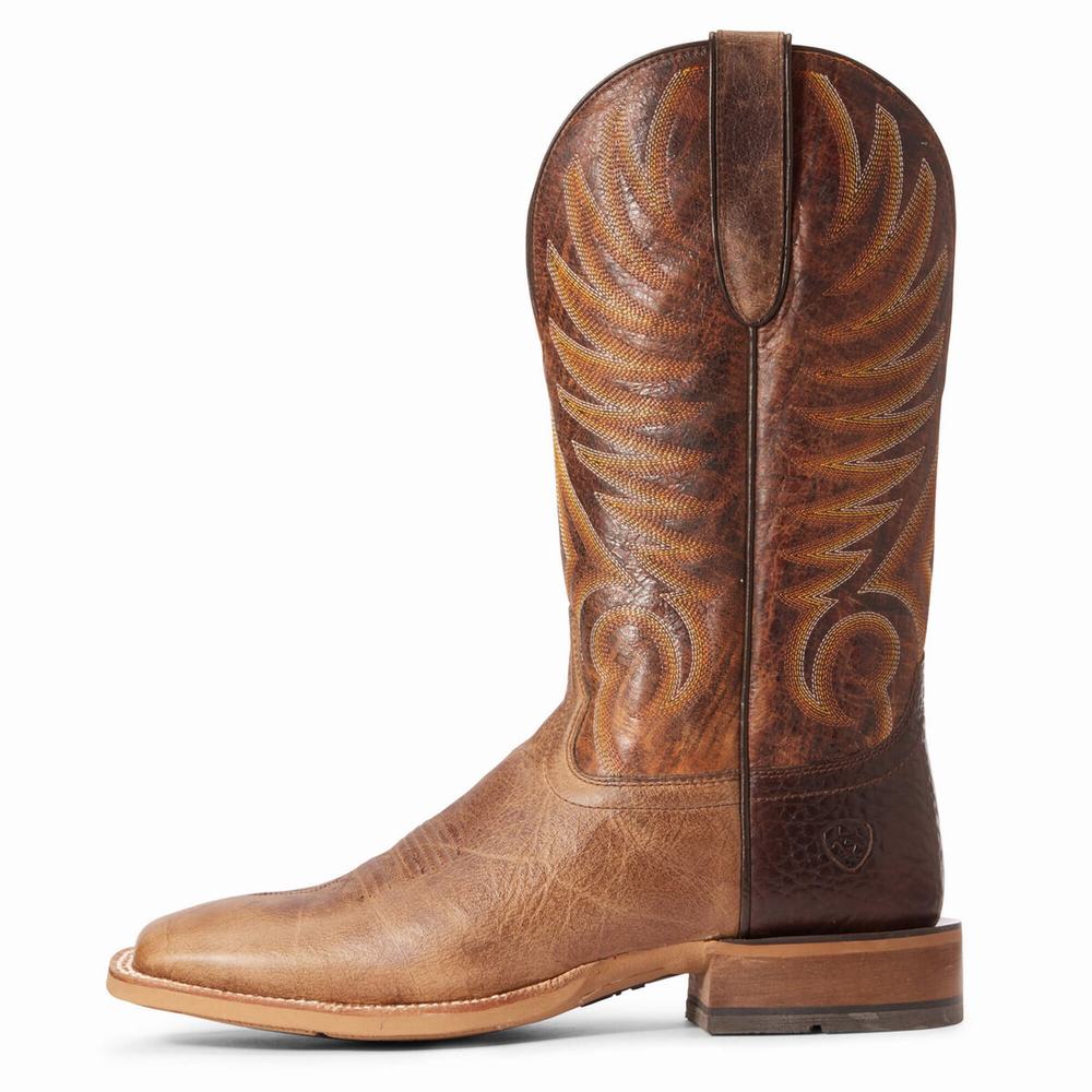 Beige Ariat Toledo Men's Western Boots | JOZF74283