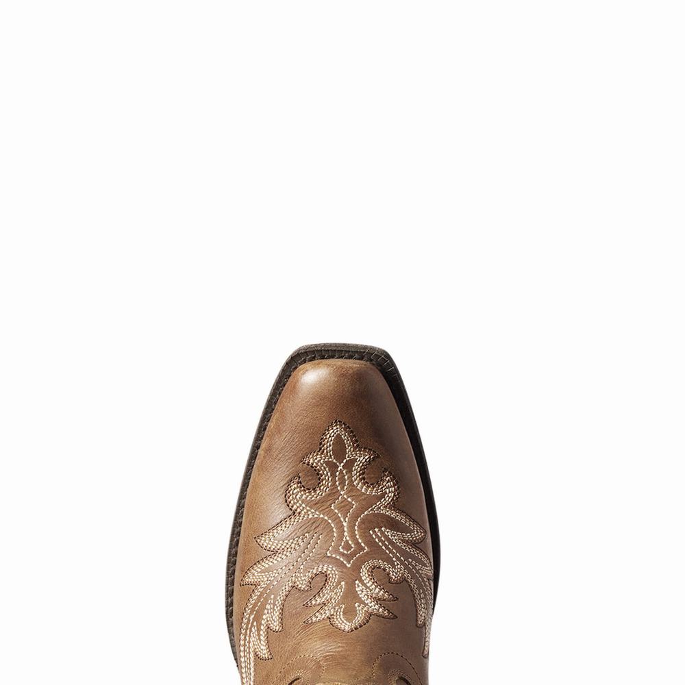 Beige Brown Ariat Circuit Rosewood Women's Western Boots | FGRO83547