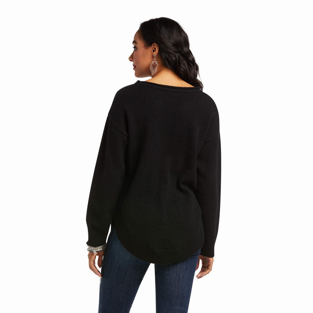 Black Ariat All Women's Hoodies | ICXZ83024