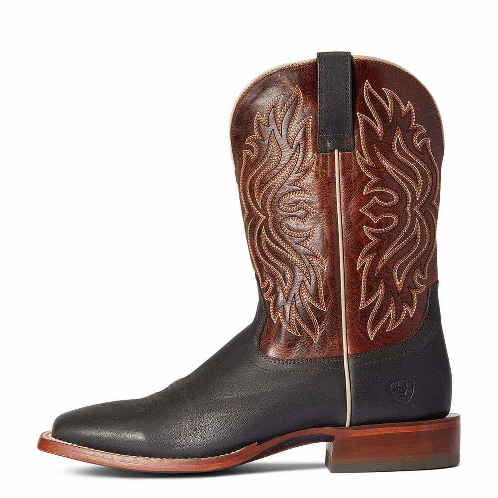 Black Ariat Circuit Greeley Men's Western Boots | JRMF91284