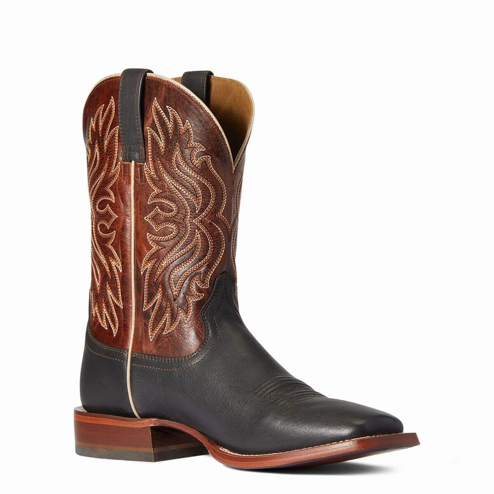 Black Ariat Circuit Greeley Men's Western Boots | JRMF91284