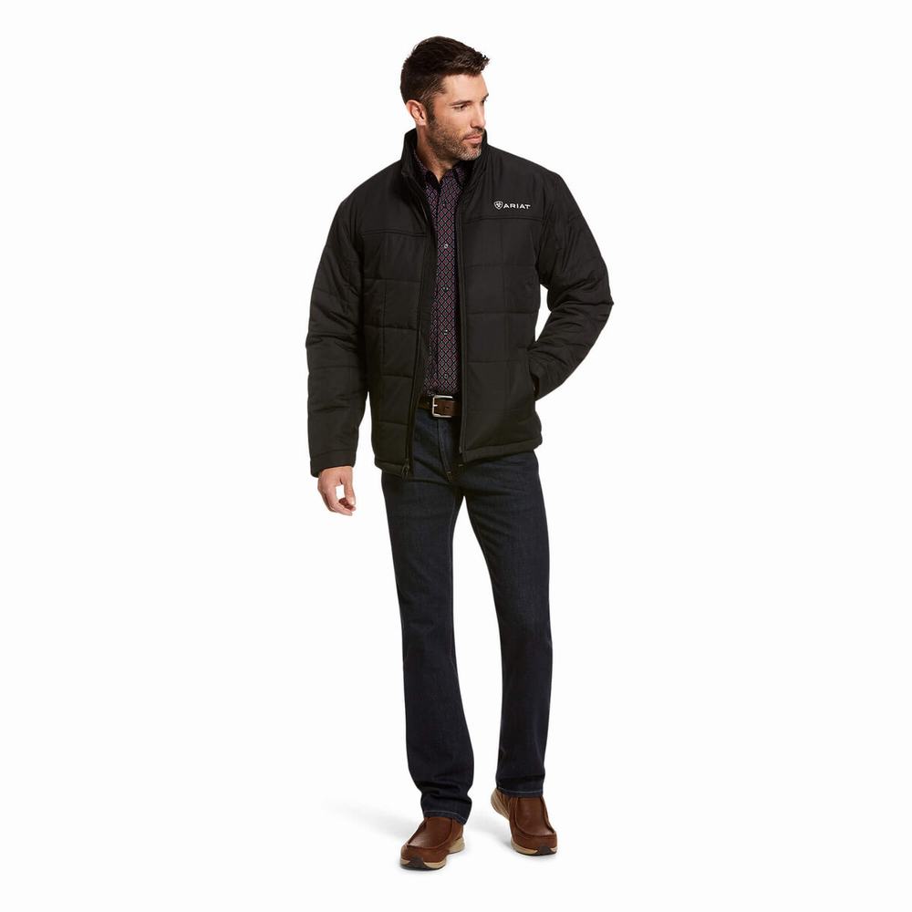 Black Ariat Crius Insulated Men's Jackets | EOTA60429