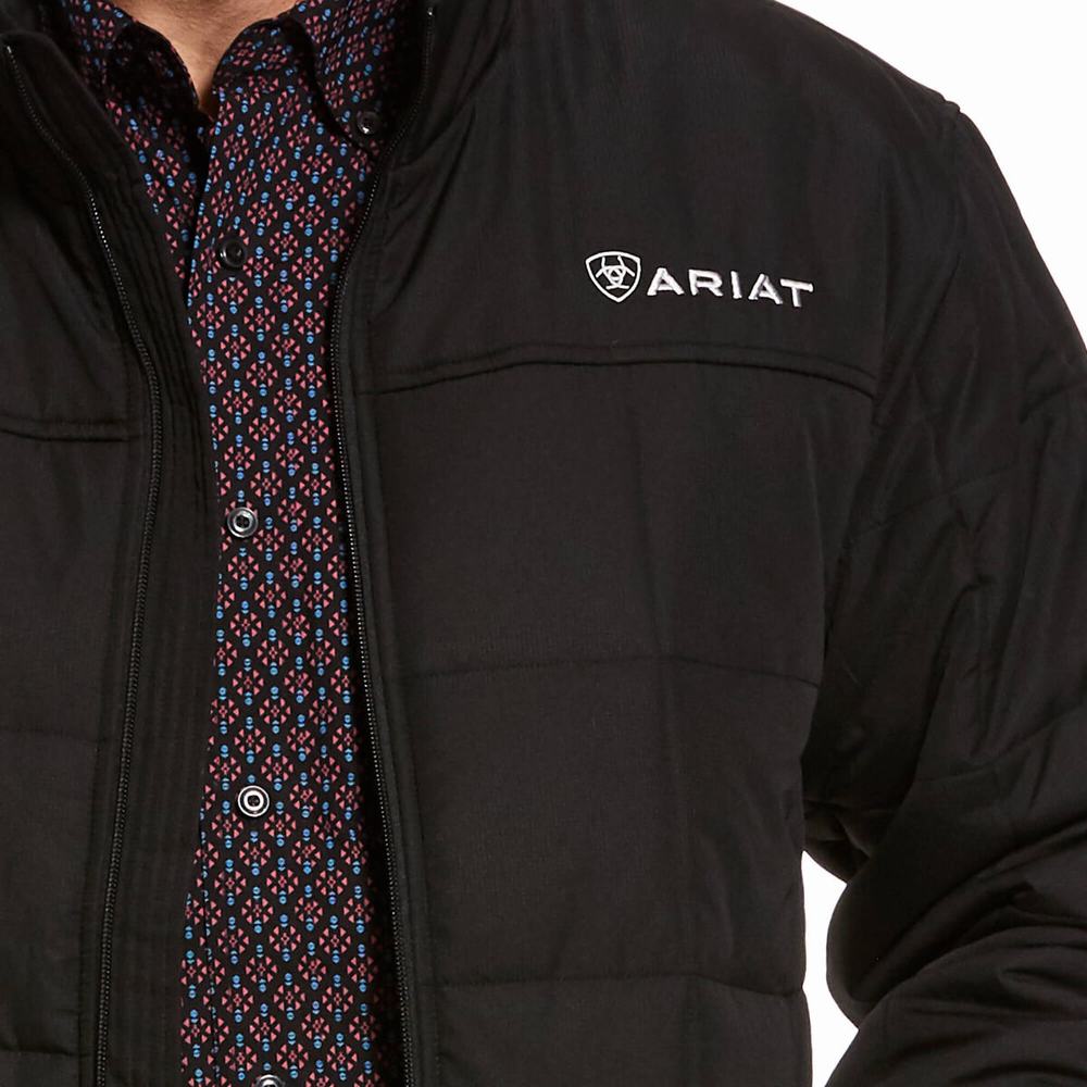 Black Ariat Crius Insulated Men's Jackets | EOTA60429