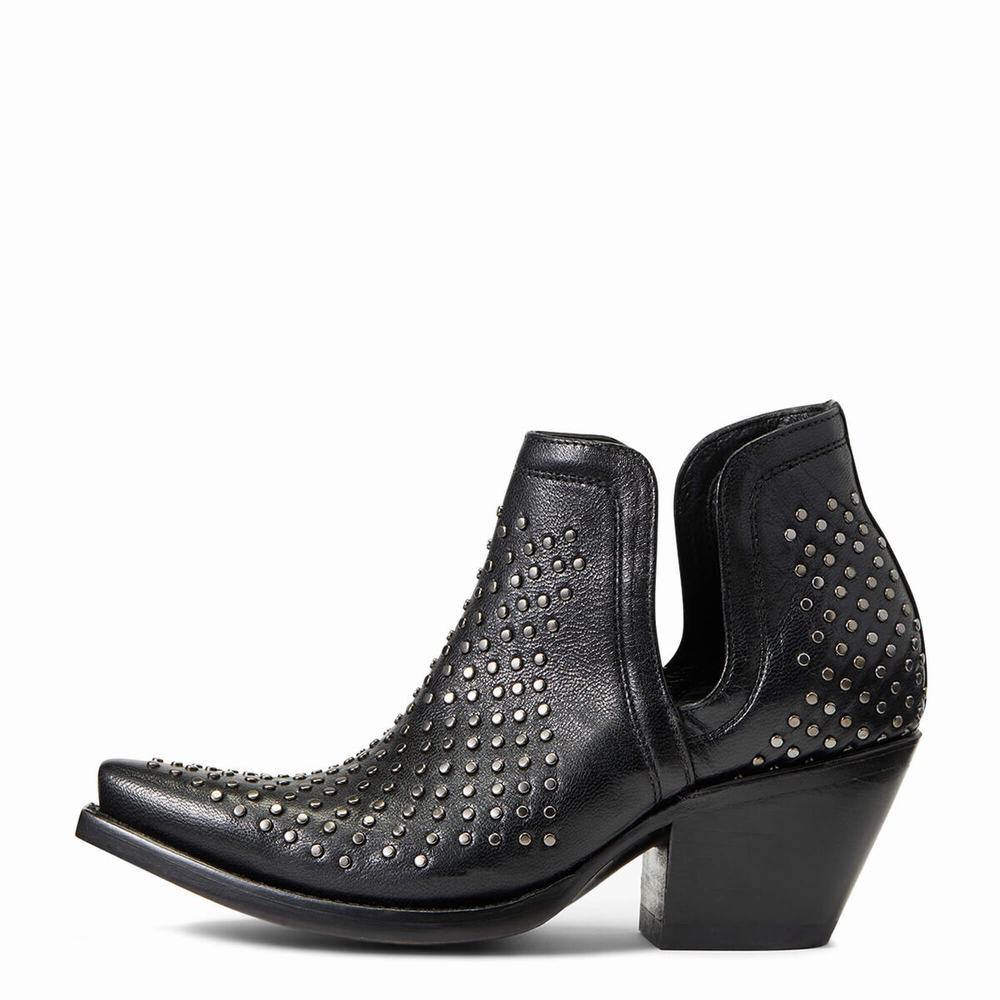 Black Ariat Dixon Studs Women's Booties | SVWM12056