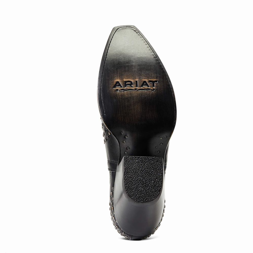 Black Ariat Dixon Studs Women's Booties | SVWM12056