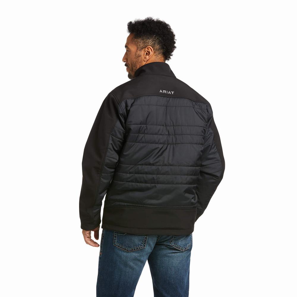 Black Ariat Elevation Insulated Men's Jackets | GDQK27456