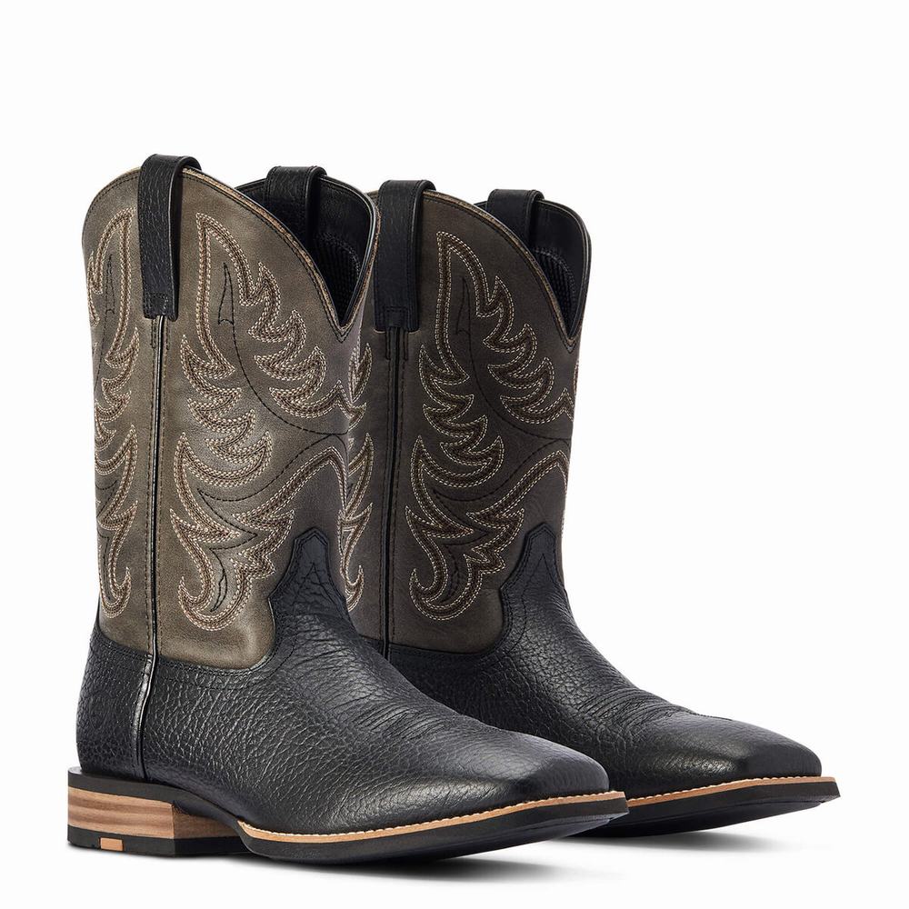 Black Ariat Everlite Countdown Men's Western Boots | AYVT90678