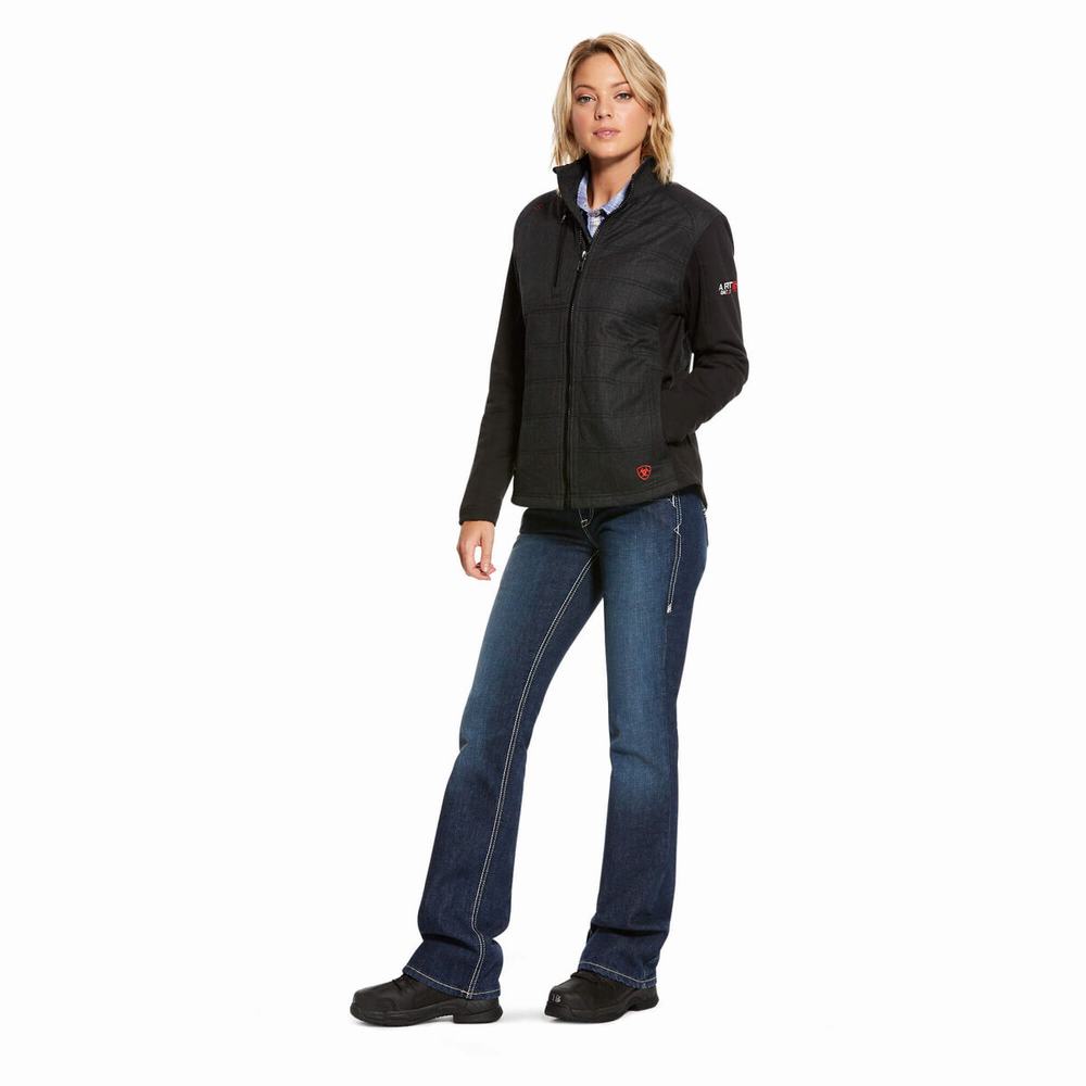 Black Ariat FR Cloud 9 Insulated Women's Jackets | VJNC93782