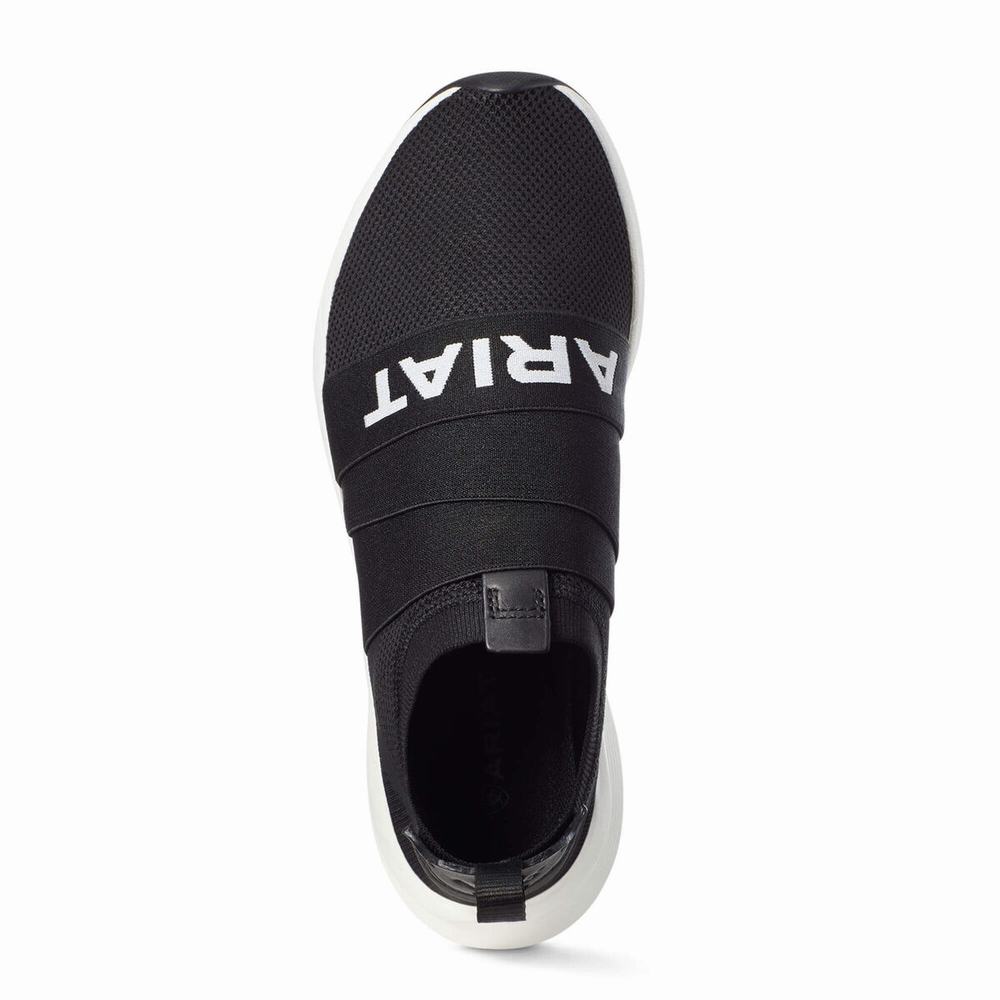 Black Ariat Ignite Slip-On Women's Sneakers | SGAB08317