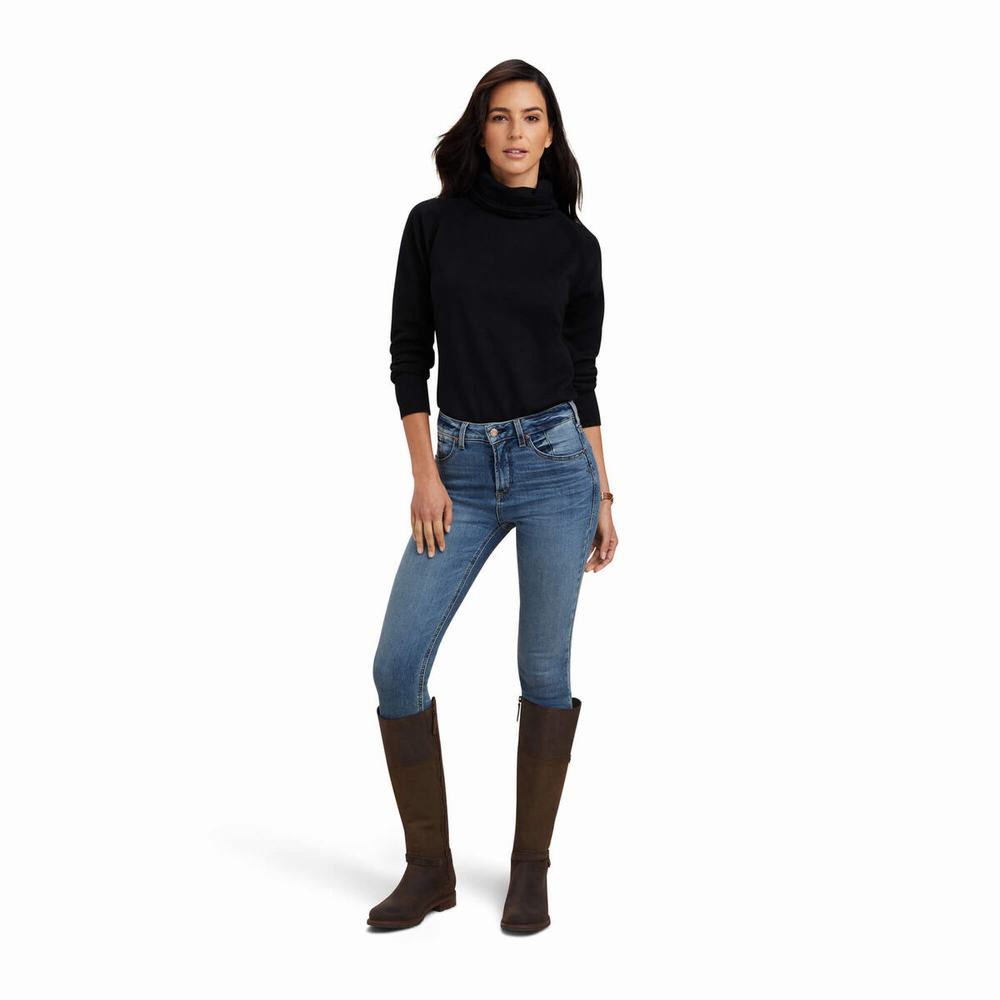 Black Ariat Lexi Women's Sweaters | SOWH76315