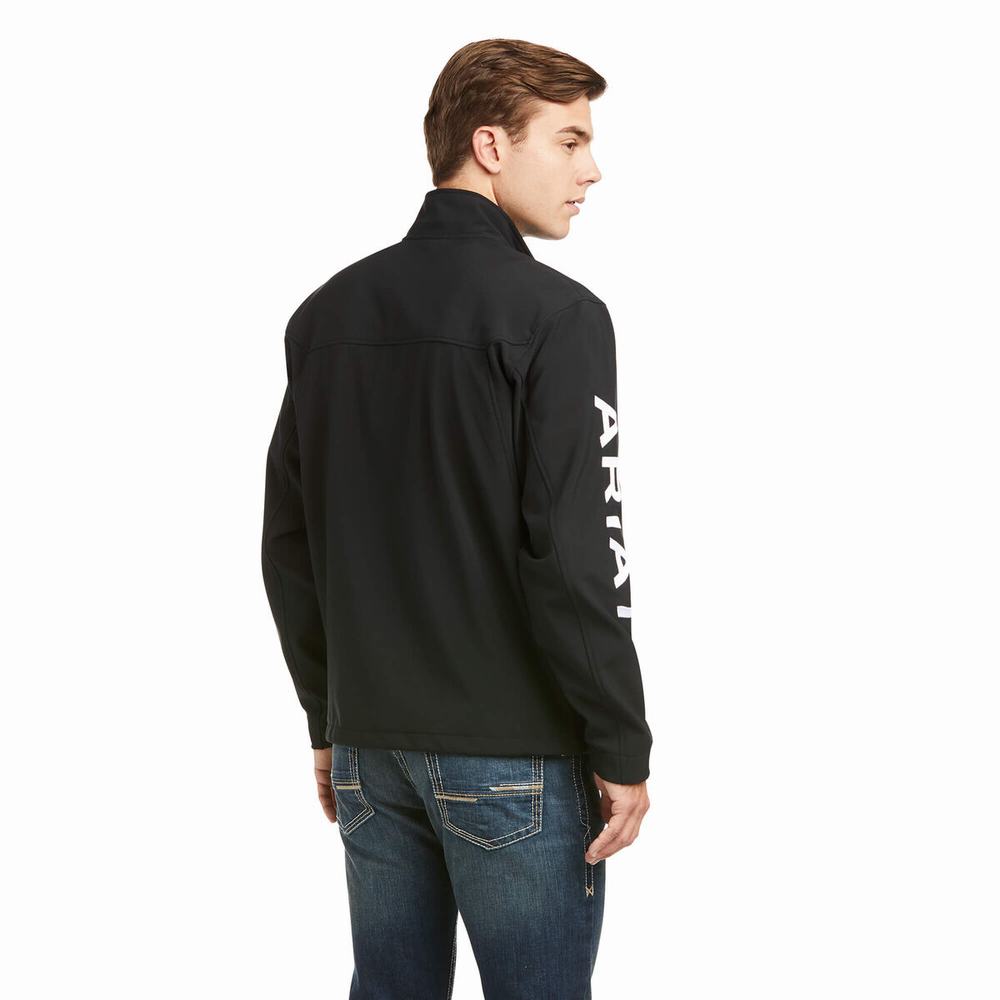 Black Ariat New Team Softshell Men's English Riding | KYVX68419