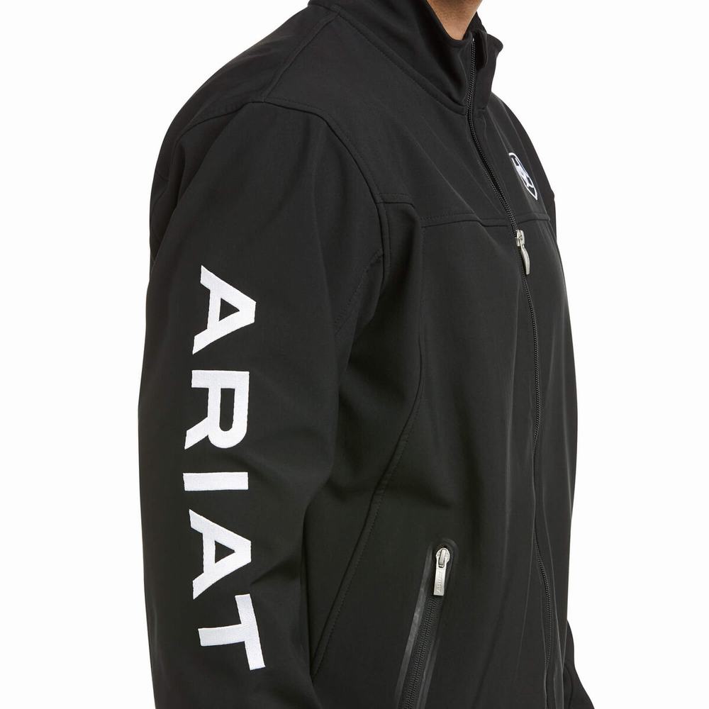 Black Ariat New Team Softshell Men's English Riding | KYVX68419