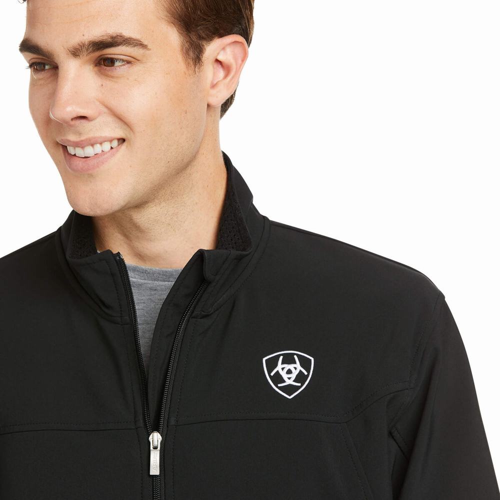 Black Ariat New Team Softshell Men's English Riding | KYVX68419