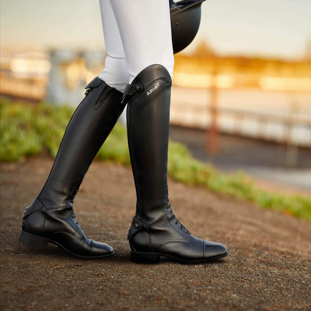 Black Ariat Palisade Tall Riding Women's English Riding Boots | POCK40983