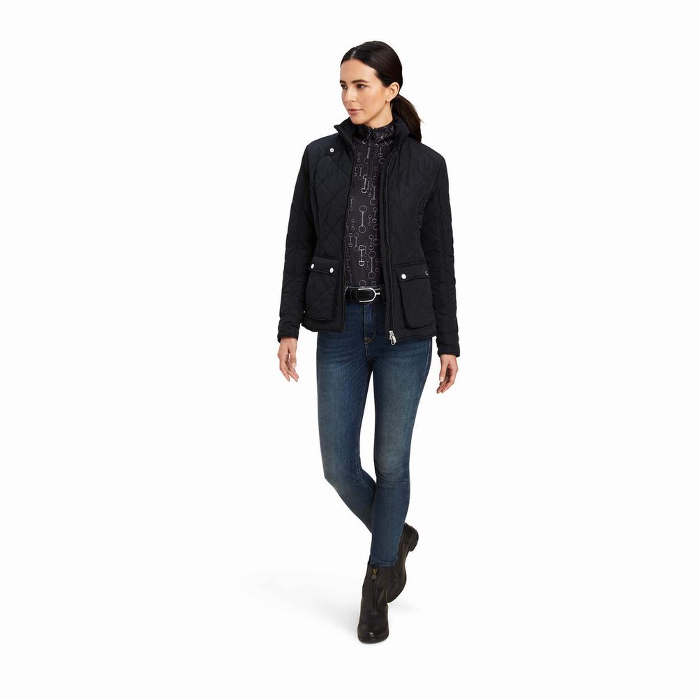 Black Ariat Province Women's Jackets | VYGK10683