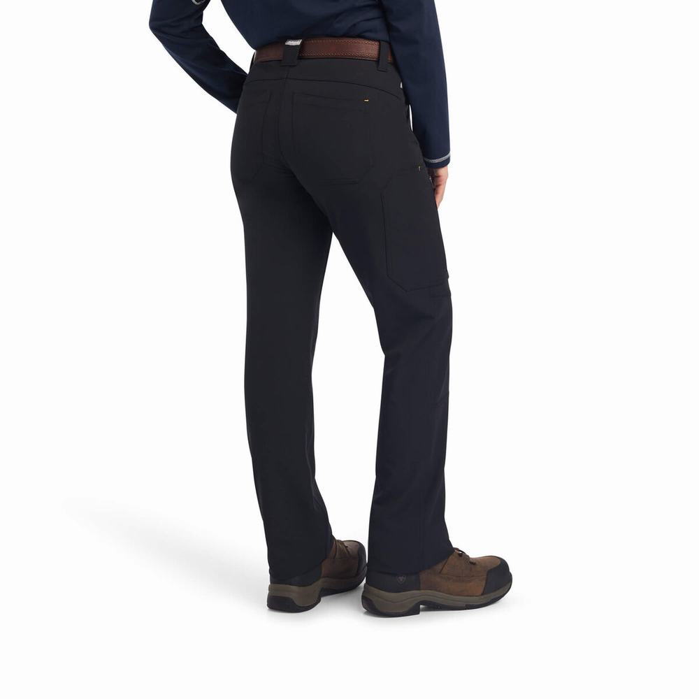 Black Ariat Rebar DuraStretch DriTEK Softshell Women's Pants | WVGM47692