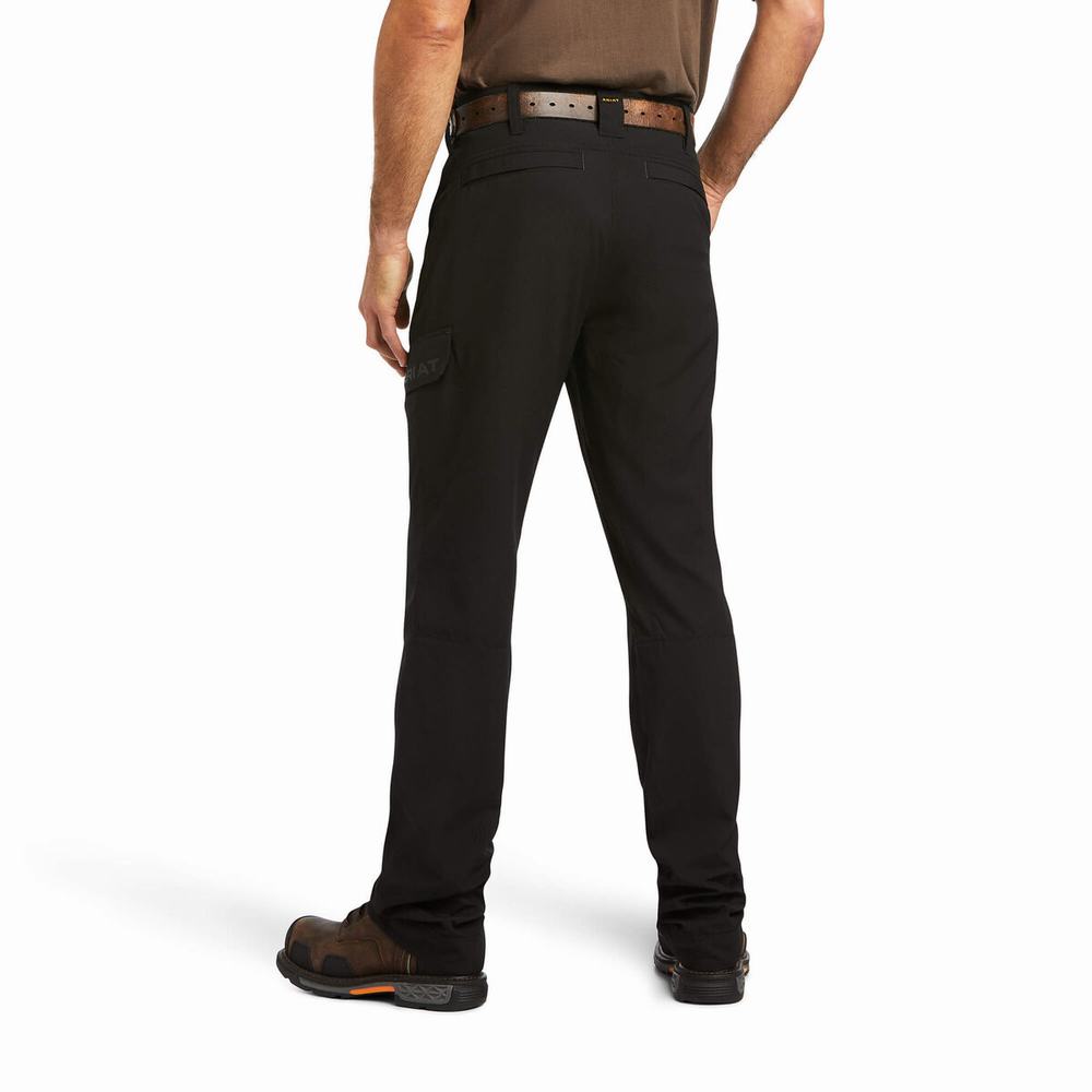 Black Ariat Rebar M5 Flow Ultralight Leg Men's Pants | EXNH24081