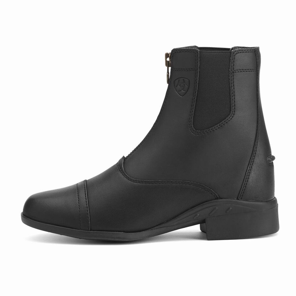 Black Ariat Scout Zip Paddock Women's English Riding Boots | NCFV96341