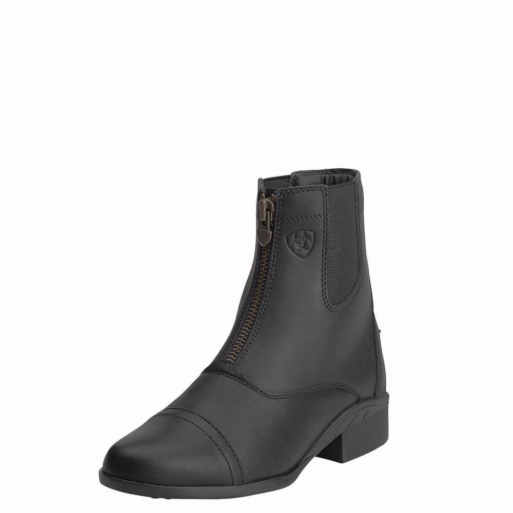 Black Ariat Scout Zip Paddock Women\'s English Riding Boots | NCFV96341