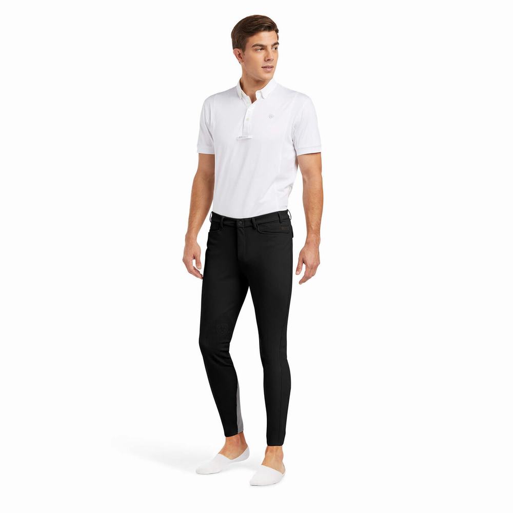 Black Ariat Speranza Men's English Riding Pants | QPOI21769