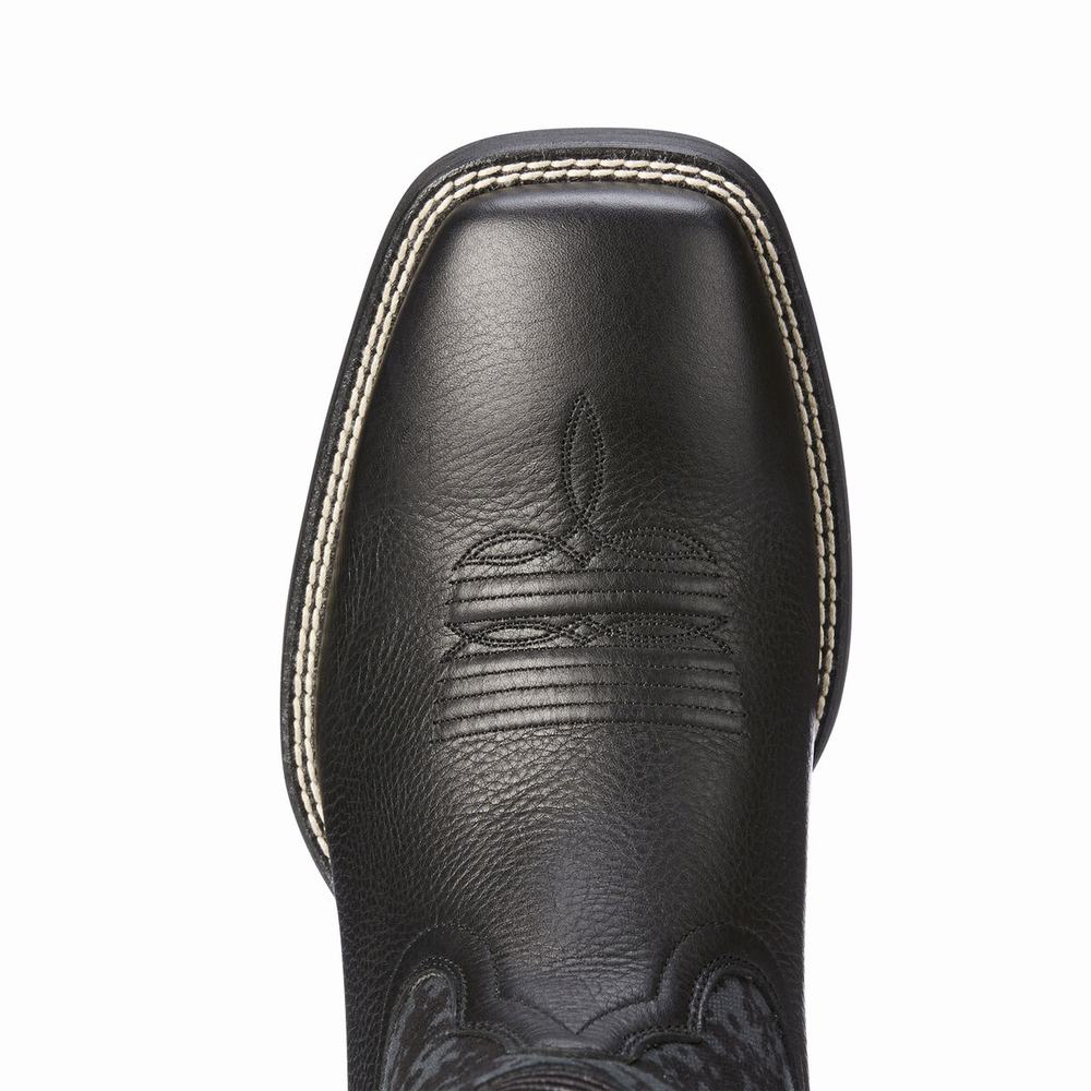 Black Ariat Sport Patriot Men's Western Boots | MJEN04267