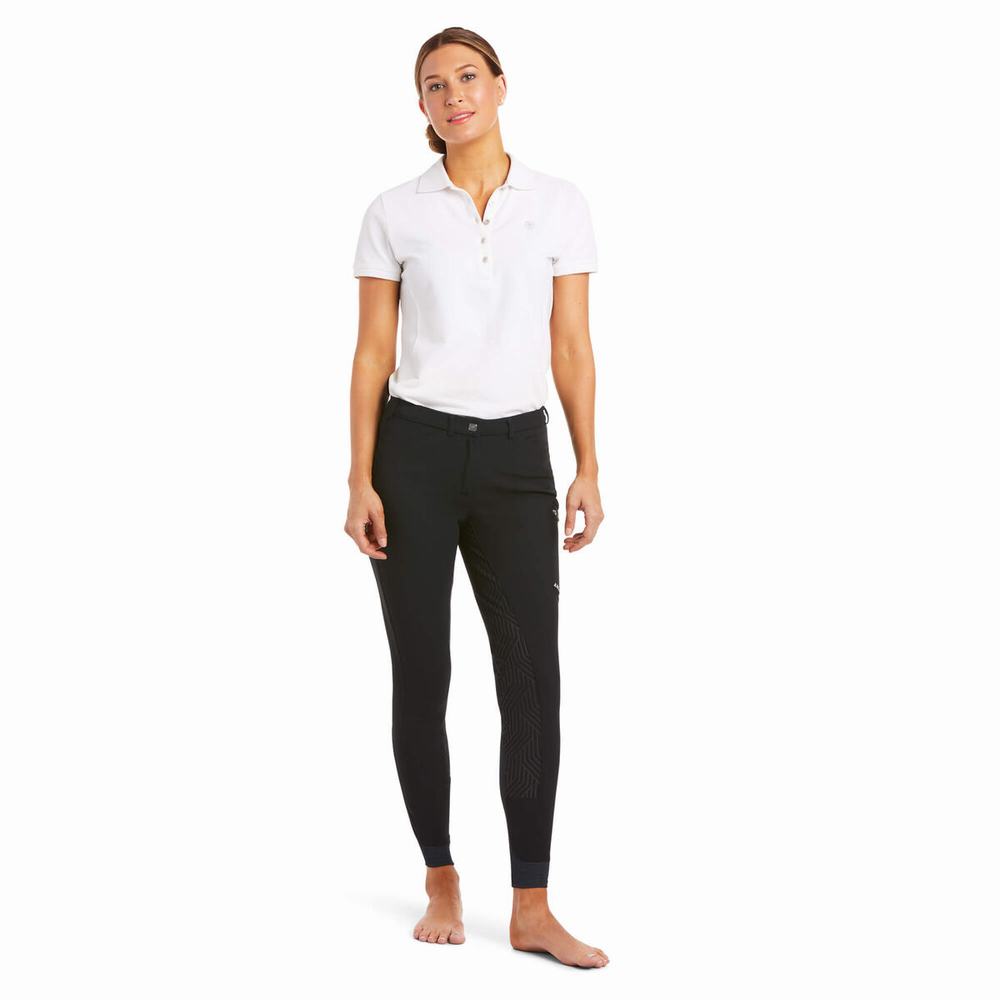 Black Ariat Triton Grip Full Seat Breech Women's Pants | ASFM83547