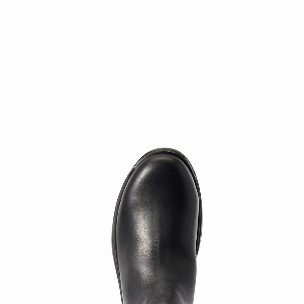 Black Ariat Turbo Chelsea CSA Waterproof Carbon Toe Men's Chelsea Boots | GVWQ15738