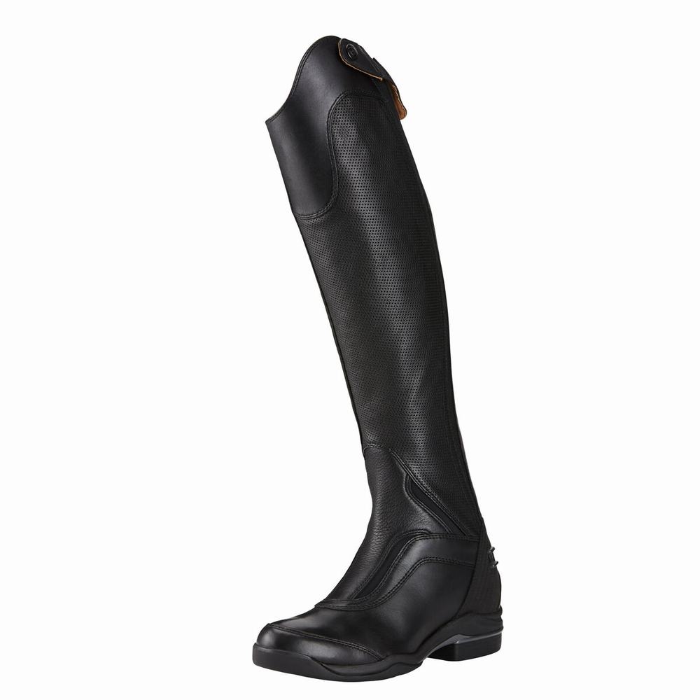 Black Ariat V SPORT TALL ZIP Women\'s English Riding Boots | WCJV21874