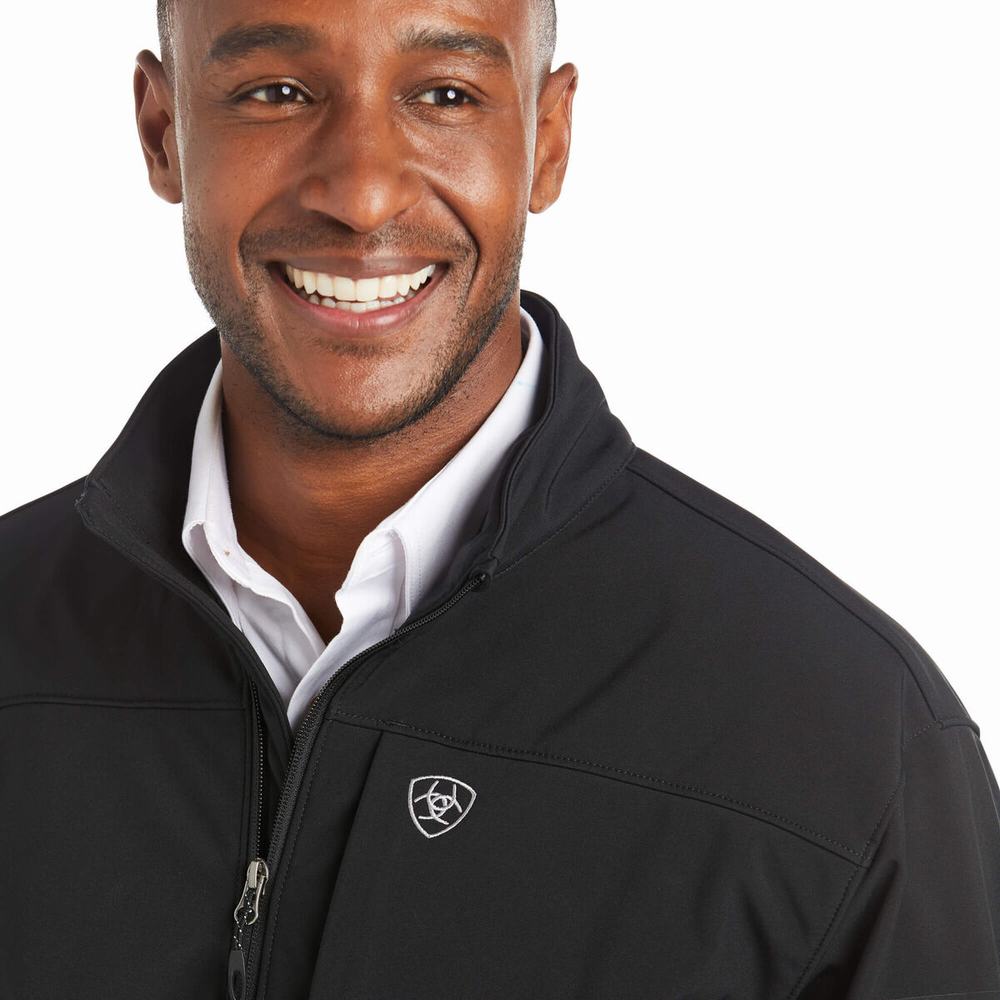 Black Ariat Vernon 2.0 Softshell Men's Jackets | HJYL78409