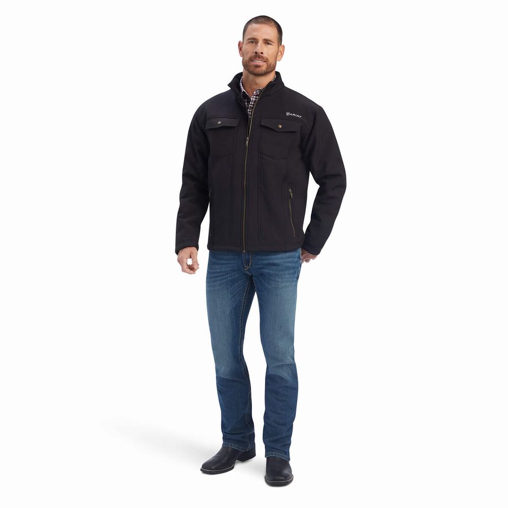 Black Ariat Vernon Sherpa Men's Jackets | YXFW37168