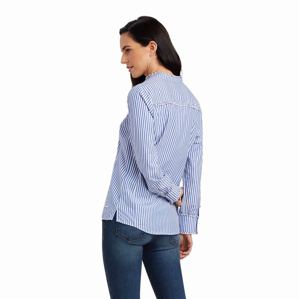 Blue Ariat Clarion Women's Tops | YULA13792