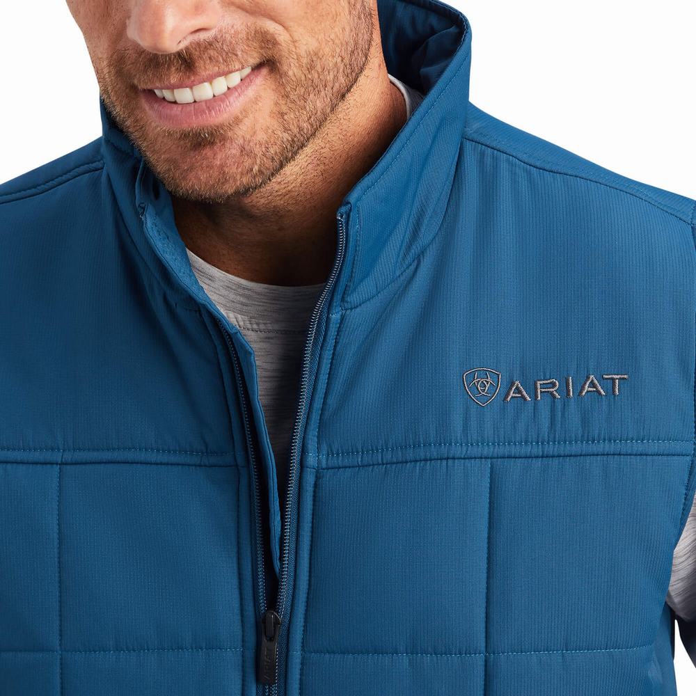 Blue Ariat Crius Insulated Men's Jackets | GVXQ52714