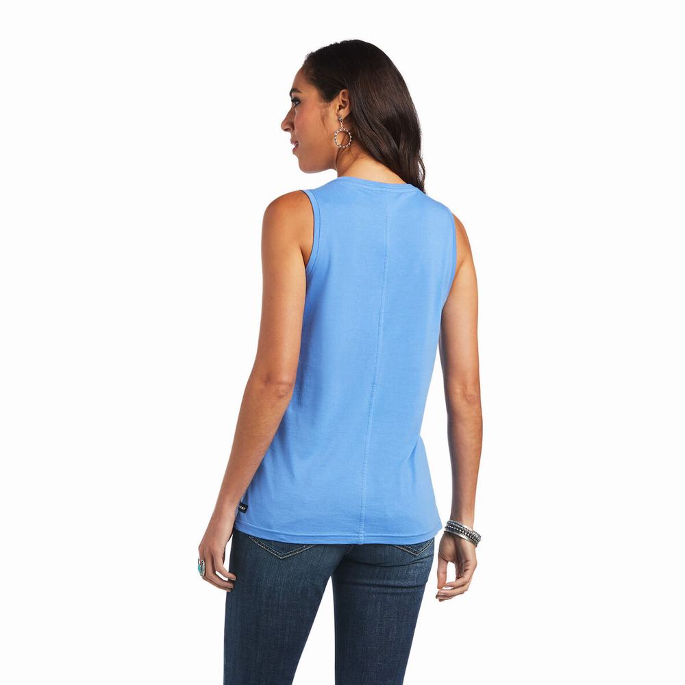 Blue Ariat Element Women's Tops | TNLD45726