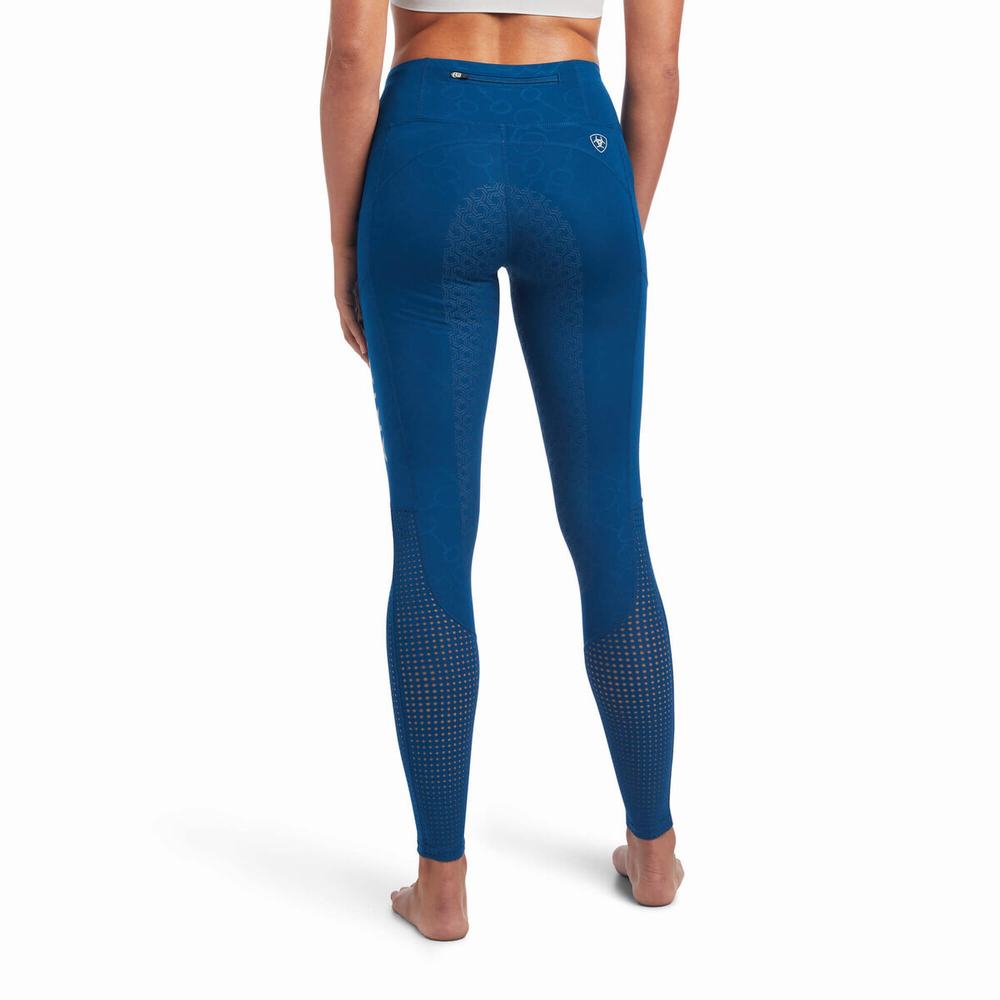 Blue Ariat Eos Full Seat Women's Pants | YAVK60839