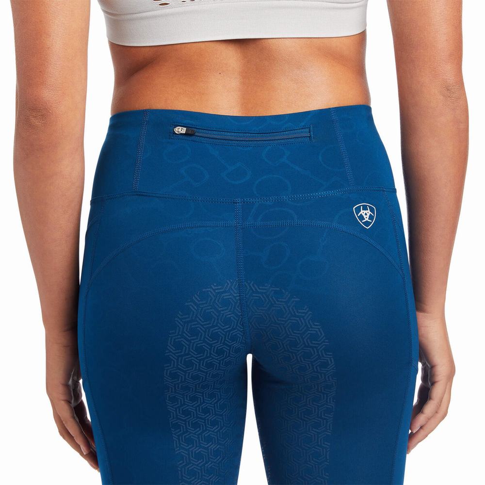 Blue Ariat Eos Full Seat Women's Pants | YAVK60839