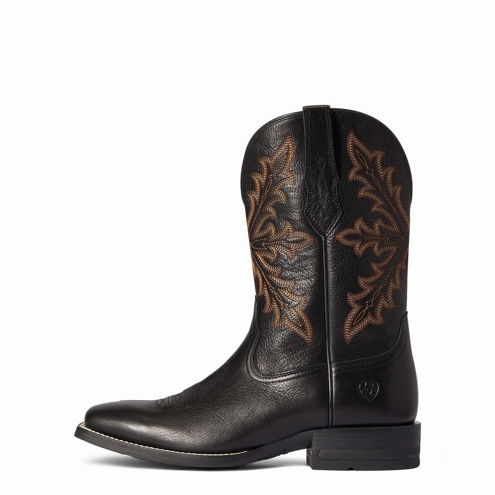 Blue Ariat Qualifier Men's Western Boots | HAEC71309