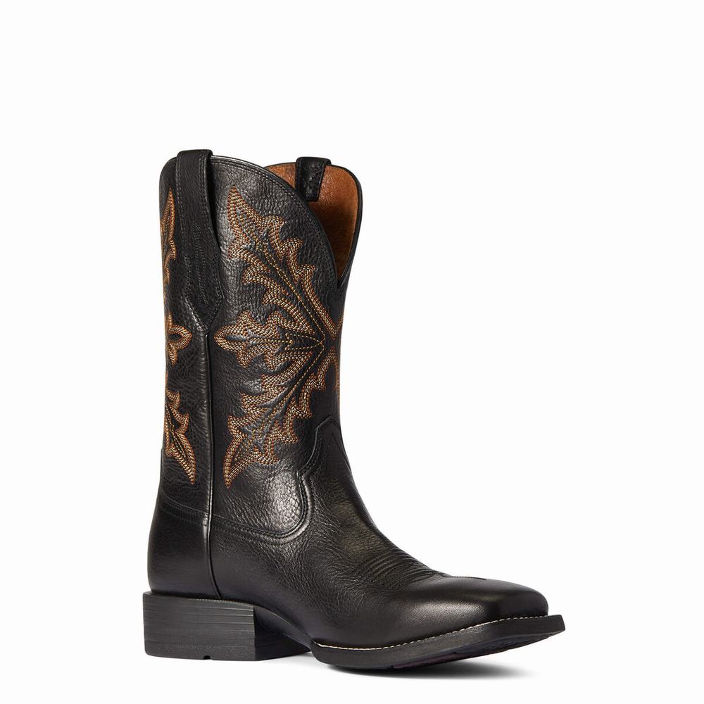 Blue Ariat Qualifier Men's Western Boots | HAEC71309