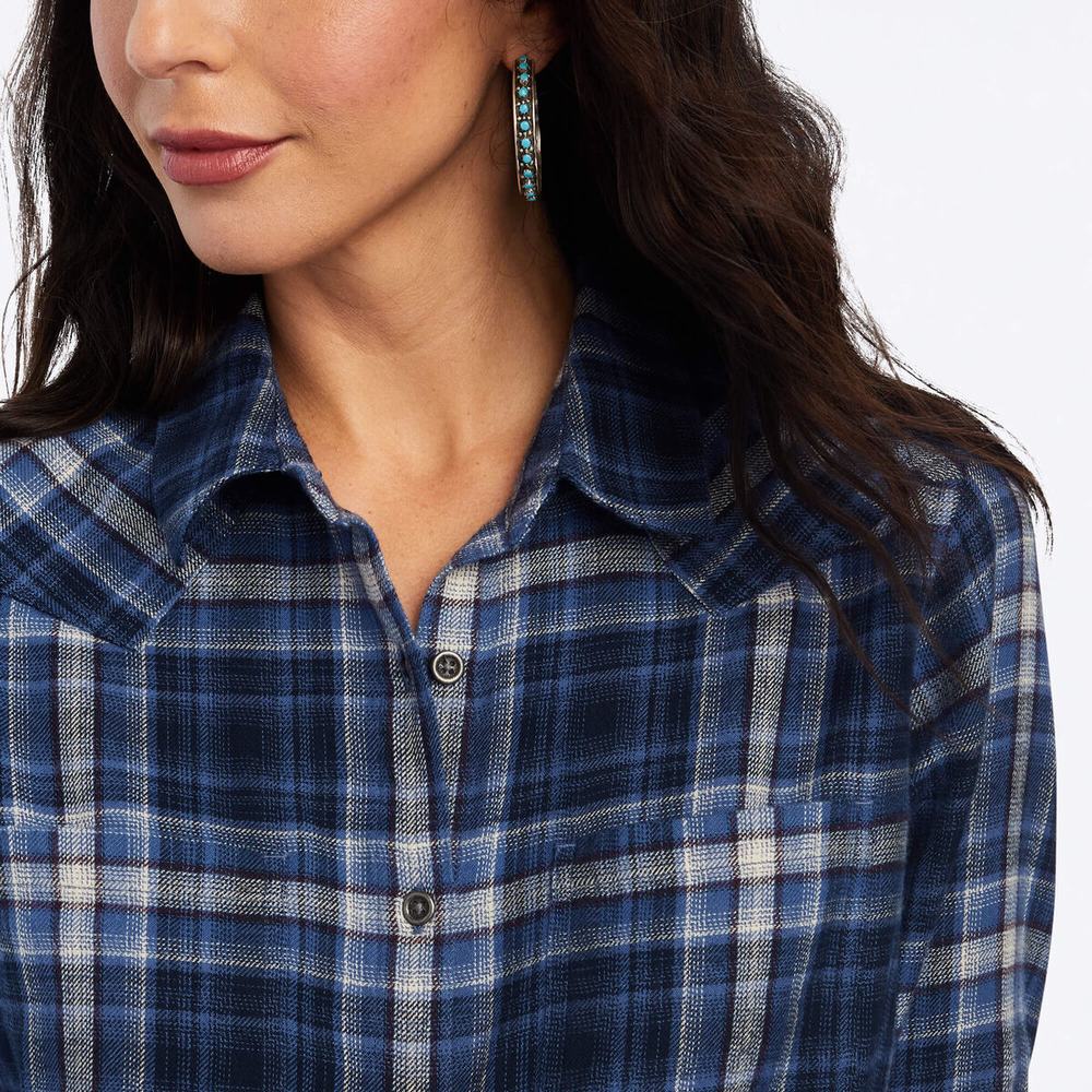 Blue Ariat REAL Billie Women's Tops | DYKU86409