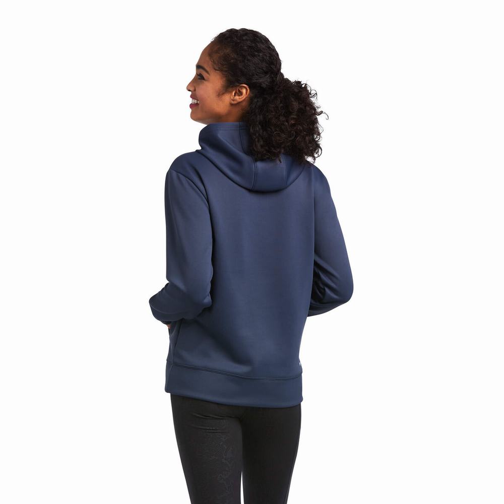 Blue Ariat TEK Women's Hoodies | OJSG51982