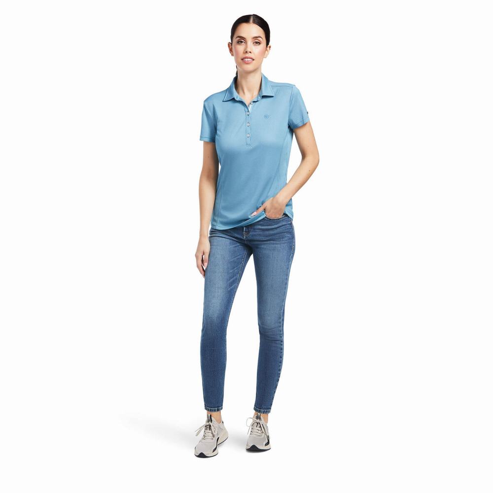 Blue Ariat Talent Women's Tops | RKUZ38024